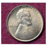 1945 D Lincoln Wheat Cent