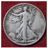 1920 D Walking Liberty Silver Half Dollar
