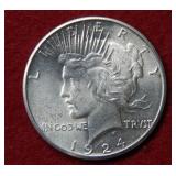 1924 S Peace Silver Dollar
