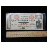 State of Indiana $100 Note