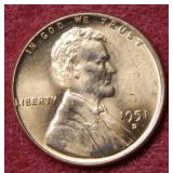 1951 D Lincoln Wheat Cent