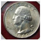 1960 D Washington Silver Quarter