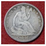 1858 O Seated Liberty Silver Half Dollar -No Motto