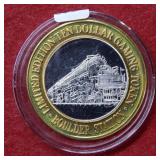 Boulder Train Station .999 Silver Center Token
