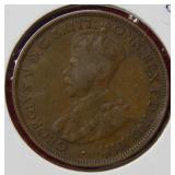 1916 Australia One Half  Penny