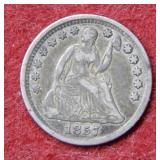 1857 Seated Liberty Silver Half Dime