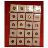 (20 Proof Lincoln Cents back to 1957