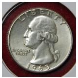 1963 Washington Silver Quarter
