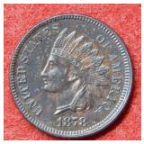1878 Indian Head Cent - brown