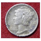 1925 D Mercury Silver Dime