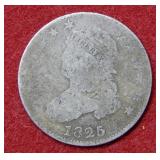 1825 Bust Silver Quarter - Large Size