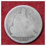 1838 O Seated Liberty Silver Dime