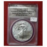 2020(S) Silver Eagle 1oz ANACS MS70