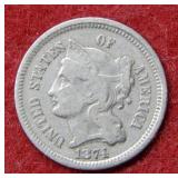 1874 Three Cent Nickel