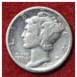 1925 S Mercury Silver Dime