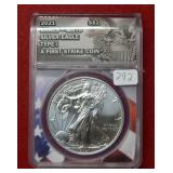 2021 Silver Eagle Type 1  ANACS MS70 First Strike