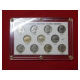Complete Set Wartime Silver Nickels 1942-45 PD&S