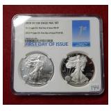 2018 P&W Silver Eagles NGC MS69 First Day of Issue