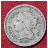 1869 Three Cent Nickel