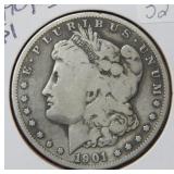 1901 S Morgan Silver Dollar Coin