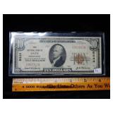 1929 $10 National Currency Charter Bank #5444