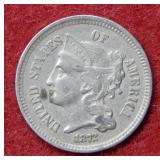 1872 Three Cent Nickel