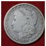 1889 CC Morgan Silver Dollar Coin