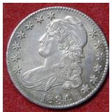 1834 Bust Silver Half Dollar Coin