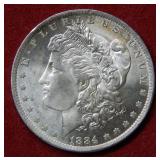 1884 O Morgan Silver Dollar Coin