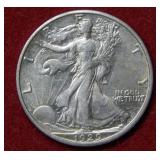 1929 S Walking Liberty Silver Half Dollar Coin