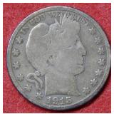 1915 Barber Silver Half Dollar