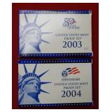 2003 & 2004 US Proof Sets