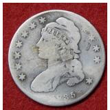 1835 Bust Silver Half Dollar Coin
