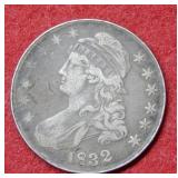 1832 Bust Silver Half Dollar Coin