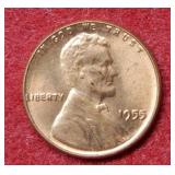 1955 Poor Man's Double Die Lincoln Wheat Cent