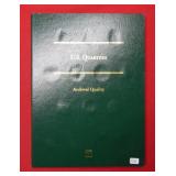(36) Barber Silver Quarters with free book