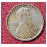 1917 Lincoln Wheat Cent - Red & Brown