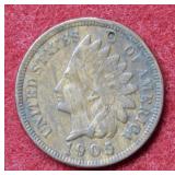 1905 Indian Head Cent - Brown