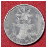 1870 Mexico Silver Peso Coin