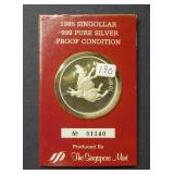 1985 Singapore Proof Silver Coin ***