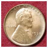 1936 D Lincoln Wheat Cent