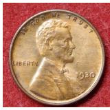 1930 Lincoln Wheat Cent - Red & Brown