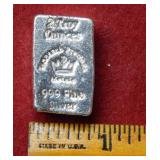 2oz .999 Fine Silver Ingot Bullion
