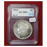 1879 S Morgan Silver Dollar ICG MS65 - 1879 REV