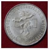 1968 Mexico Silver Olympic Commemorative Coin