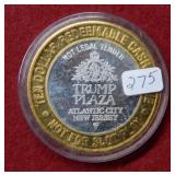 Trump Plaza .999 Silver Center Medal