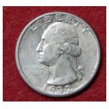 1932 D Washington Silver Quarter