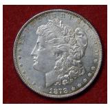 1878 Morgan Silver Dollar 7/8 Tail Feathers