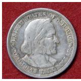 1893 US Columbia Silver Commemorative Half