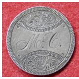 Love Token - Seated Liberty Silver Quarter